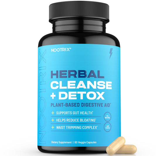 Nootrix Herbal Cleanse + Detox Cleanse for Weight Loss Products | 15 Day Gut Cleanse - NutriGlobal