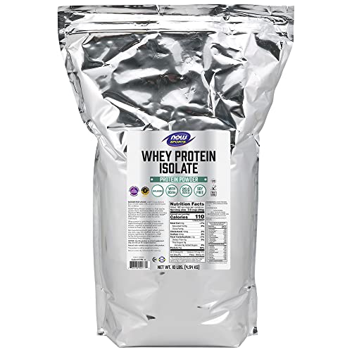NOW Sports Nutrition, Whey Protein Isolate, 25 g With BCAAs, Unflavored Powder - NutriGlobal