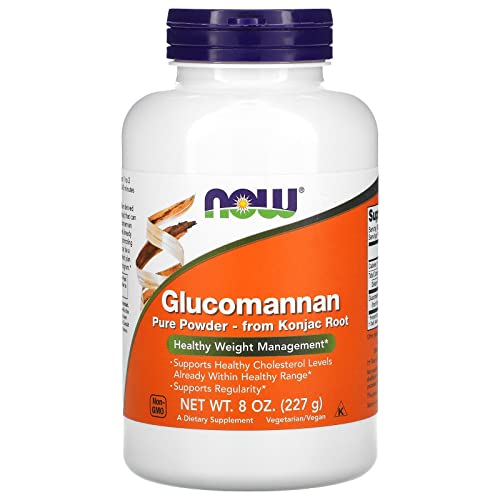 NOW Supplements, Glucomannan (Amorphophallus konjac) Pure Powder, Supports Regularity - NutriGlobal
