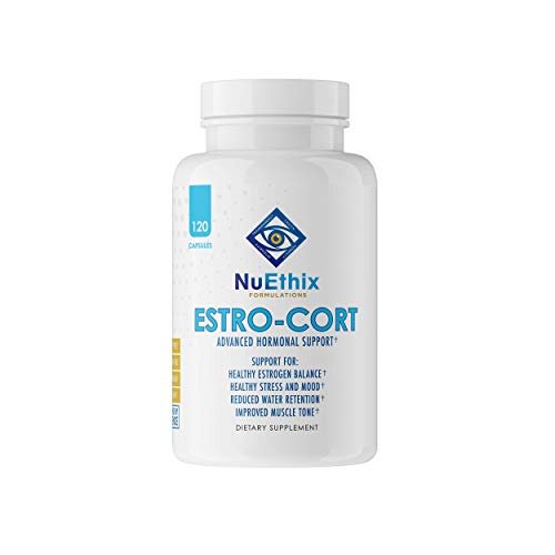 NuEthix Formulations Estro-Cort Anti-Estrogen Nutritional Support Dietary Supplement, 120 Capsules - NutriGlobal