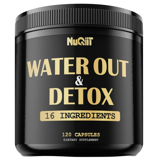 Nuqiit Water Out Supplement with Dandelion Root 12000mg Apple Cider Vinegar 4500mg & More - NutriGlobal