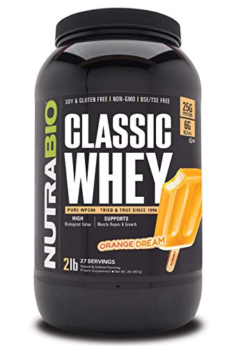 NutraBio Classic Whey Protein Powder- 25G of Protein Per Scoop - Full-Spectrum Amino - NutriGlobal