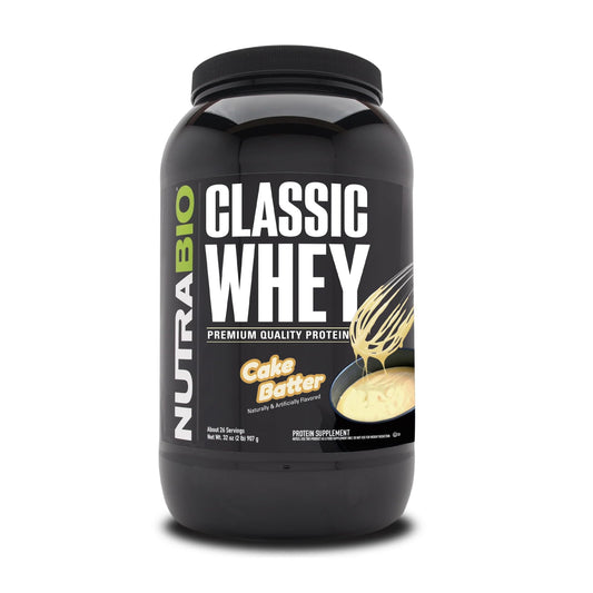 NutraBio Classic Whey Protein Powder- 25G Protein Per Scoop - Full-Spectrum Amino - NutriGlobal