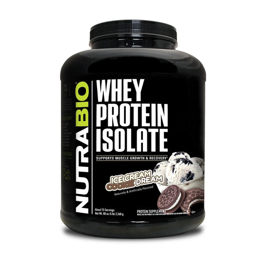 NutraBio Whey Protein Isolate Supplement – 25g of Protein Per Scoop with Complete - NutriGlobal