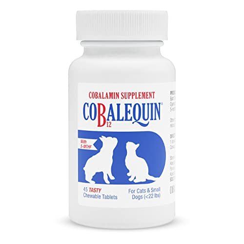 Nutramax Cobalequin B12 Supplement for Cats and Small Dogs, 45 Count (Pack of 1) - NutriGlobal