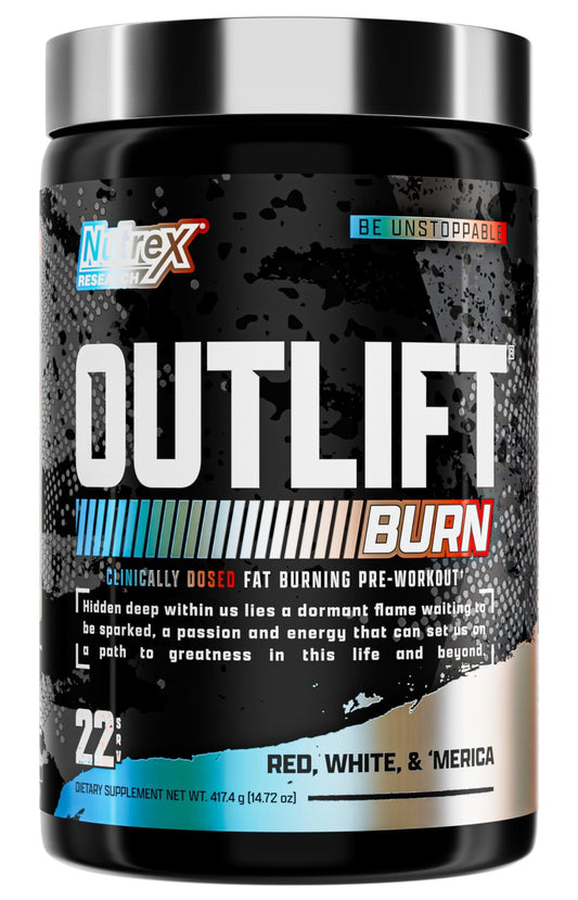 Nutrex Research Outlift Burn Thermogenic Pre Workout Powder, 2 in 1 Performance - NutriGlobal