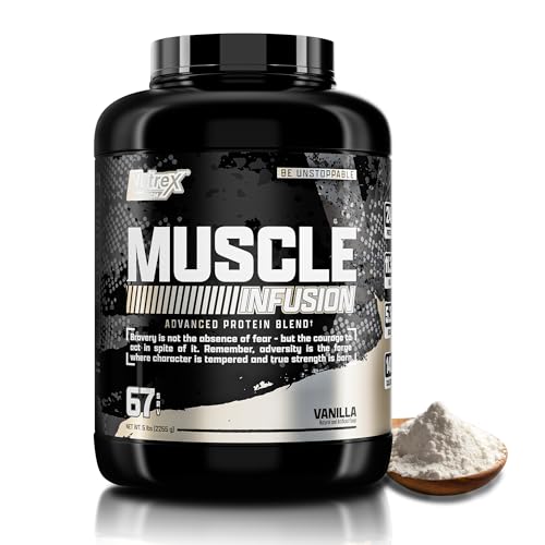 Nutrex Research Whey Protein Powder, Vanilla Muscle Infusion Whey Isolate w/EAA - NutriGlobal