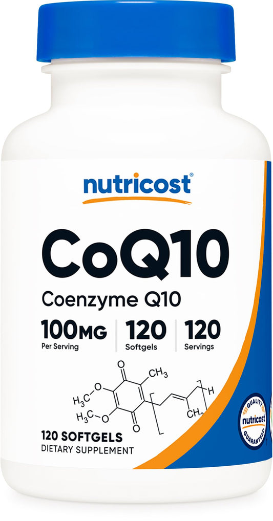 Nutricost CoQ10 Softgels (120 Servings / 100 Mg CoQ10 Per Serving) | Better Absorption - NutriGlobal