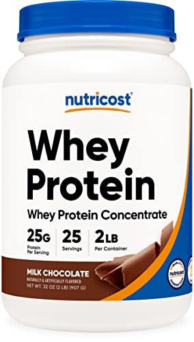 Nutricost Whey Protein Concentrate (Chocolate) 2LBS - Gluten Free & Non-GMO - NutriGlobal