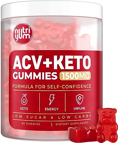 nutriyum ACV Keto Gummies 1500 mg - Low Carb Low Sugar Apple Cider Vinegar Gummies - NutriGlobal
