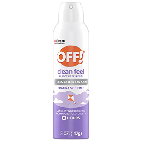 OFF! Clean Feel Insect Repellent Aerosol with 20% Picaridin, Bug Spray - NutriGlobal
