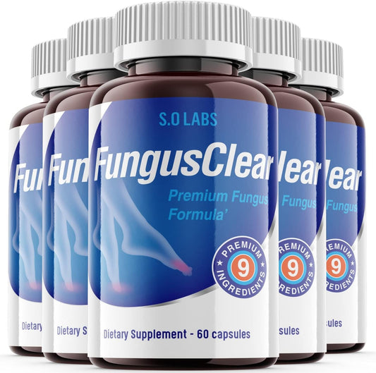Official Fungus Clear Probiotic for Men and Women (5 Pack) - NutriGlobal