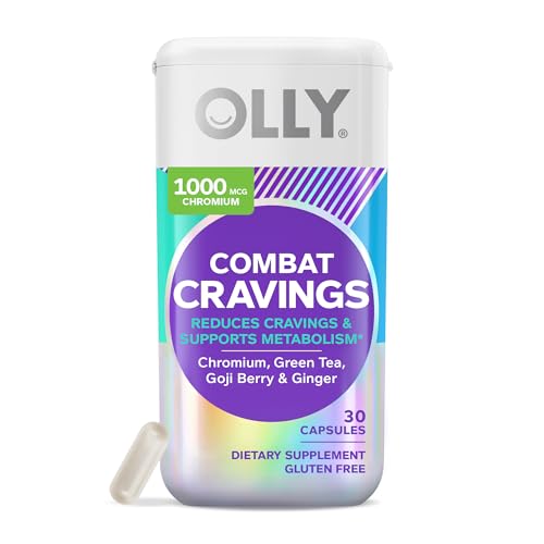 OLLY Combat Cravings, Metabolism & Energy Support Supplement,1000 mcg Chromium - NutriGlobal
