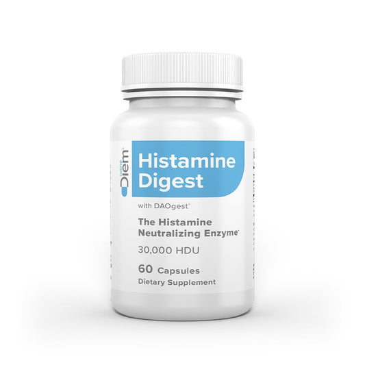 Omne Diem Histamine Digest DAO 30,000 HDU - 60 Caps - Histamine Neutralizing - NutriGlobal