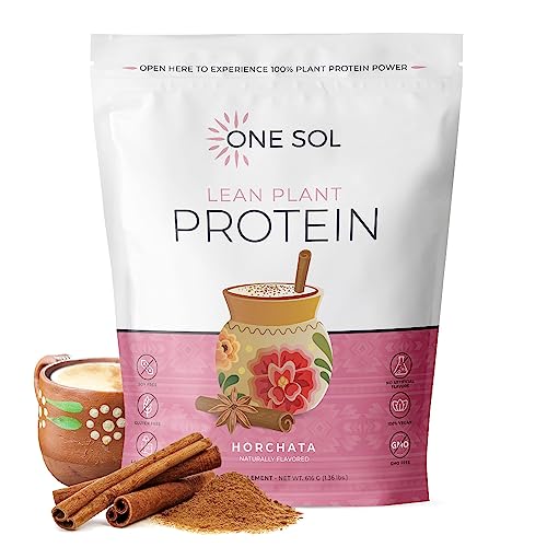 One Sol Lean Plant Protein Powder Horchata, Low Carb, Gluten Free - NutriGlobal