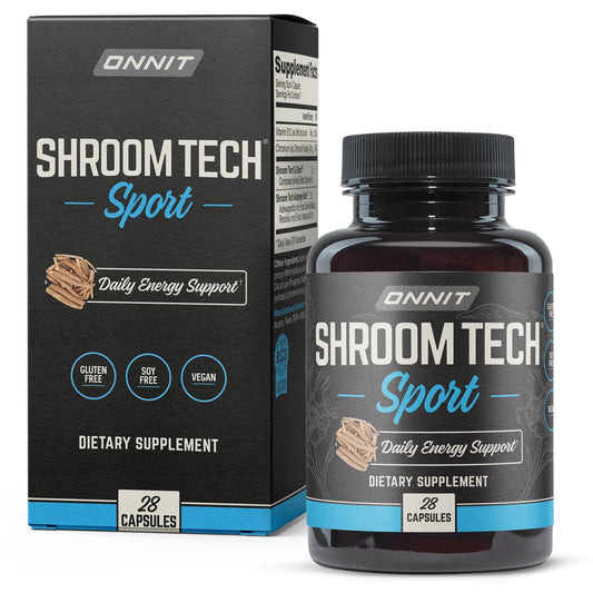 Onnit Shroom Tech SPORT: Clinically Studied Preworkout Supplement with Cordyceps - NutriGlobal