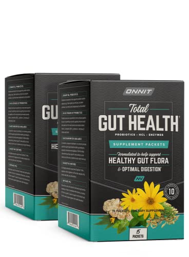 ONNIT Total Gut Health - Complete Probiotics & Digestive Enzyme Supplement - NutriGlobal