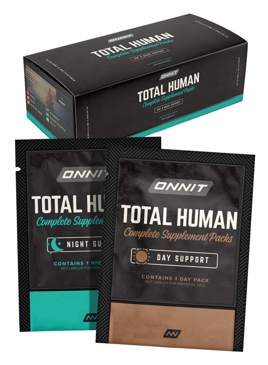 ONNIT Total Human Day and Night Vitamin Packs for Men and Women,Capsule, 30-Day - NutriGlobal