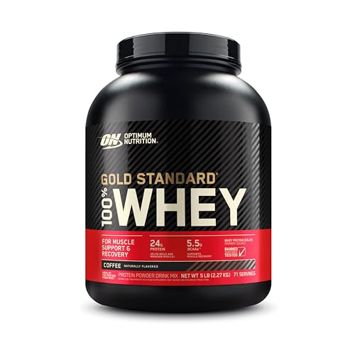 Optimum Nutrition Gold Standard 100% Whey Protein Powder, Coffee, 5 Pound - NutriGlobal