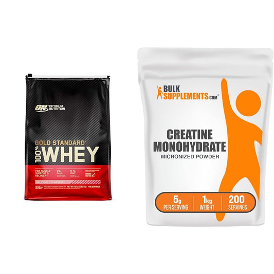Optimum Nutrition Gold Standard 100% Whey Protein Powder, Delicious Strawberry - NutriGlobal