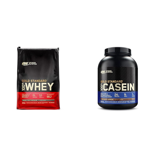 Optimum Nutrition Gold Standard 100% Whey Protein Powder, Double Rich Chocolate - NutriGlobal