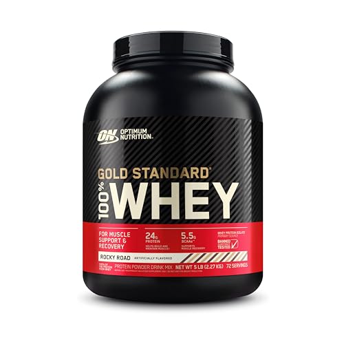 Optimum Nutrition Gold Standard 100% Whey Protein Powder, Rocky Road, 5 Pound - NutriGlobal