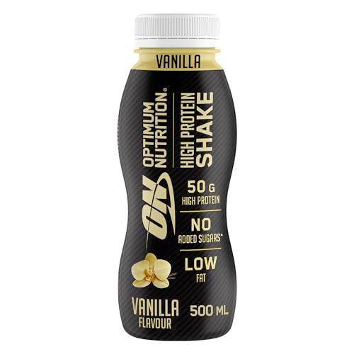 Optimum Nutrition High Protein Shake Bottles, Ready To Drink Healthy Snacks, No added - NutriGlobal