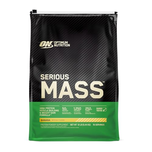 Optimum Nutrition Serious Mass Weight Gainer Protein Powder, Vitamin C, Zinc - NutriGlobal