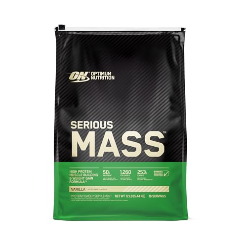 Optimum Nutrition Serious Mass Weight Gainer Protein Powder Vitamin C Zinc and Vitamin - NutriGlobal