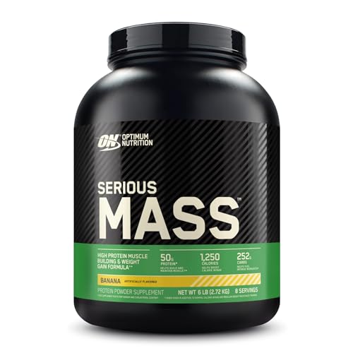 Optimum Nutrition Serious Mass, Weight Gainer Protein Powder with Creatine, Added - NutriGlobal