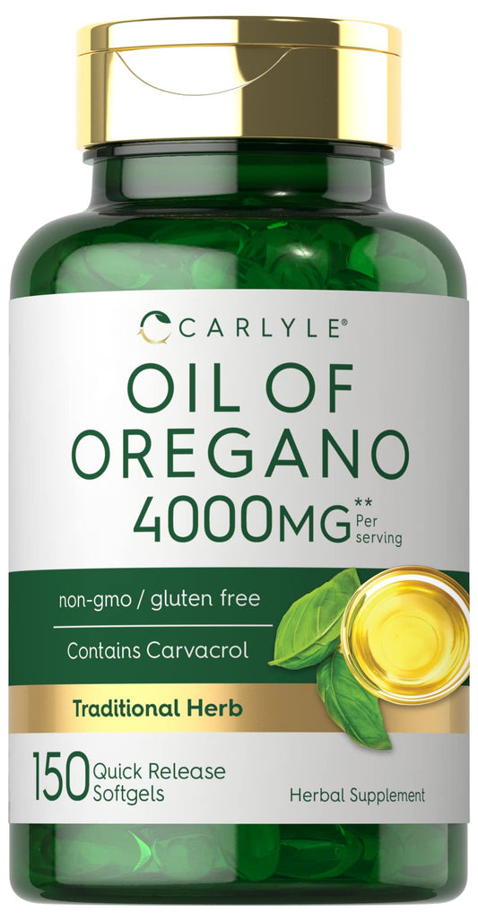 Oregano Oil Extract | Max Potency | 150 Softgel Capsules | Non-GMO and Gluten - NutriGlobal