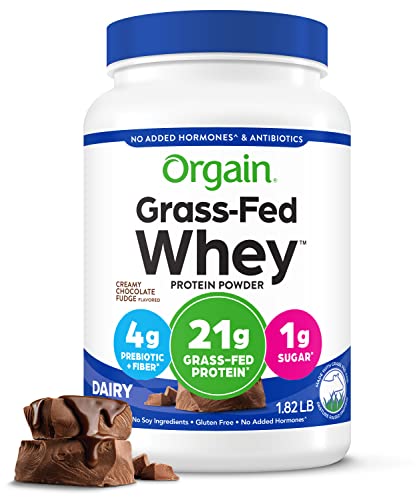 Orgain Whey Protein Powder, Creamy Chocolate Fudge - 21g Grass Fed Dairy Protein - NutriGlobal