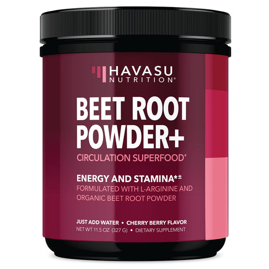Organic Beet Root Powder with BCAA and L-Arginine for Energy and Stamina Support - NutriGlobal