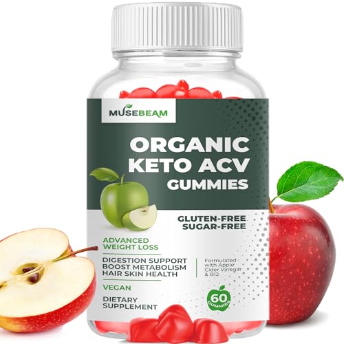 Organic Keto ACV Gummies Advanced Weight Loss - Gluten & Sugar Free Belly Fat Burner - NutriGlobal