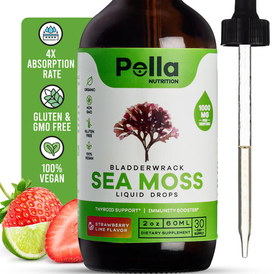Organic Sea Moss Drops - 1000mg Irish Sea Moss - 4X Stronger than Sea Moss Gel - NutriGlobal