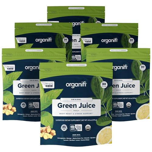 Organifi Green Juice - Organic Superfood Powder - 180-Day Supply - Organic Vegan Green - NutriGlobal