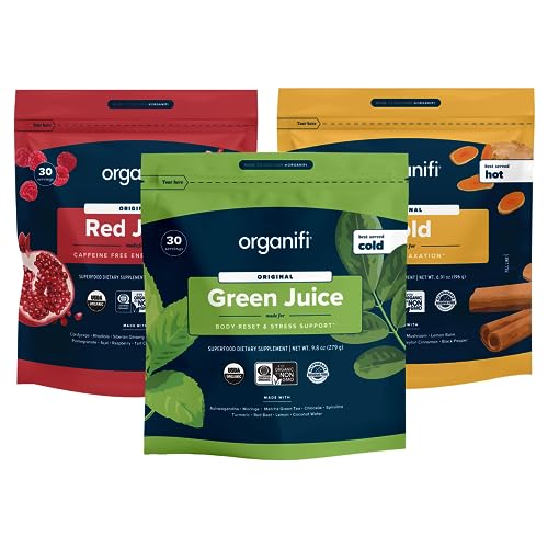 Organifi Sunrise to Sunset Power Box (9.5 Oz. Each) - Organic Superfood Powder - NutriGlobal