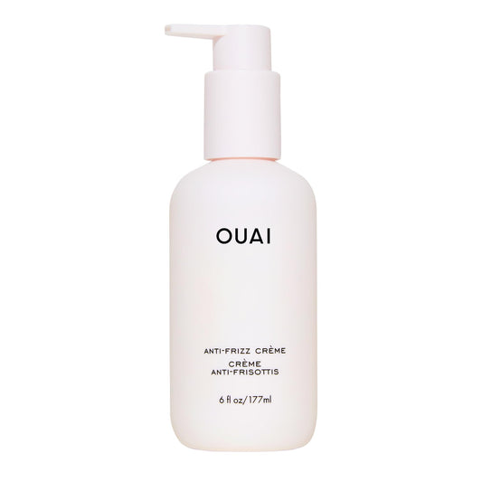 OUAI Anti Frizz Cream - Moisturizing Hair Cream with Frizz Control & Heat Protection - Provides Lasting Hydration with Jackfruit & Beetroot Extract - Paraben, Phthalate & Sulfate Free (6 oz) - NutriGlobal