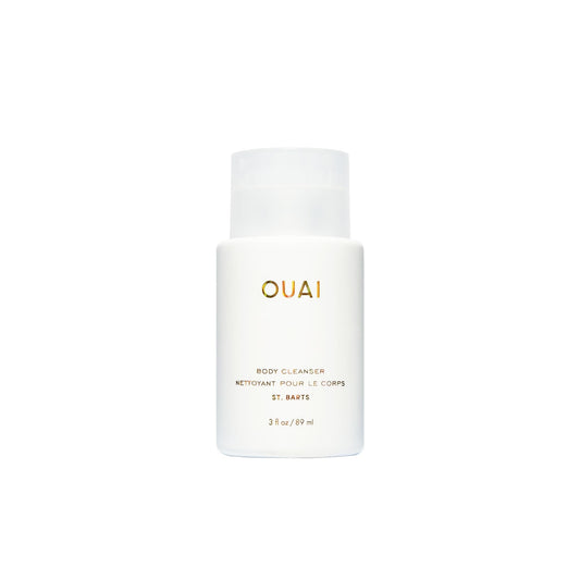 OUAI Body Cleanser, St. Barts Travel Size - Foaming Body Wash with Jojoba Oil & Rosehip Oil to Hydrate, Balance & Soften Skin - Paraben, Phthalate & Sulfate Free Skin Care Products (3 fl oz) - NutriGlobal