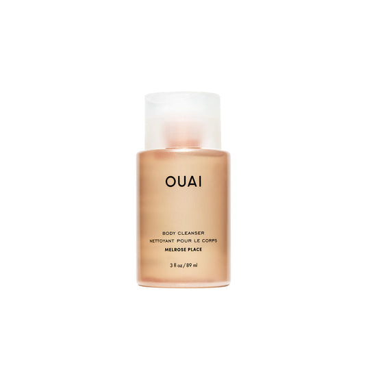 OUAI Body Cleanser Travel Size, Melrose Place - Foaming Body Wash with Jojoba Oil & Rosehip Oil to Hydrate, Balance & Soften Skin - Paraben, Phthalate, Sulfate Free Skin Care Products (3 Fl Oz) - NutriGlobal