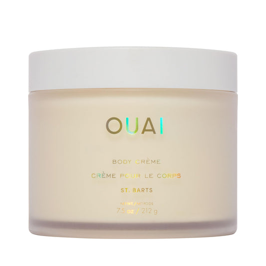 OUAI Body Cream, St. Barts - Hydrating Whipped Body Cream with Cupuaçu Butter, Coconut Oil and Squalane - Softens Skin and Delivers Healthy-Looking Glow - Sulfate-Free Skin Care (7.5 Oz) - NutriGlobal