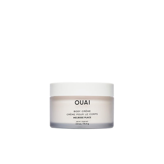 OUAI Body Cream Travel Size, Melrose Place - Hydrating Whipped Body Cream with Cupuaçu Butter, Coconut Oil & Squalane - Softens Skin and Delivers Healthy-Looking Glow - Sulfate Free Skin Care (3.4 Oz) - NutriGlobal