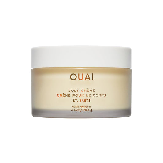 OUAI Body Creme, St. Barts Travel Size - Hydrating Whipped Body Cream with Cupuaçu Butter, Coconut Oil & Squalane - Softens Skin & Delivers Radiant Glow - Sulfate-Free Skin Care (3.4 oz) - NutriGlobal