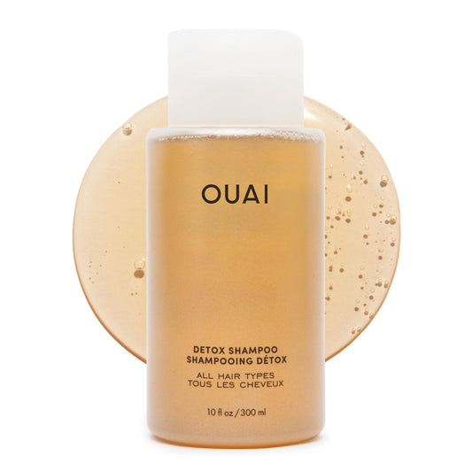 OUAI Detox Shampoo - Clarifying Shampoo for Build Up, Dirt, Oil, Product and Hard Water - Apple Cider Vinegar & Keratin for Clean, Refreshed Hair - Sulfate-Free Hair Care (10 oz) - NutriGlobal