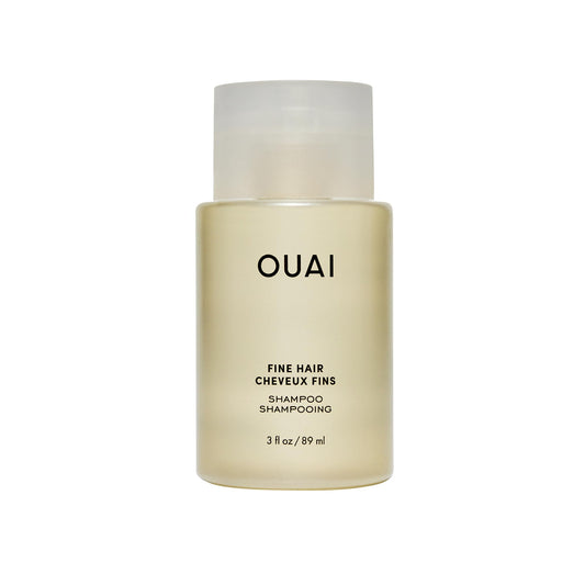 OUAI Fine Shampoo Travel Size - Volumizing Shampoo with Strengthening Keratin, Biotin & Chia Seed Oil for Fine Hair - For Clean, Weightless Body - Paraben, Phthalate & Sulfate Free Hair Care (3 Fl Oz) - NutriGlobal