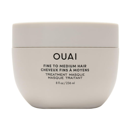 OUAI Fine to Medium Hair Treatment Masque - Hydrating Hair Mask to Help Repair Strands & Increase Shine - With Shea Butter, Keratin and Panthenol - Paraben, Phthalate & Sulfate Free (8 Fl Oz) - NutriGlobal