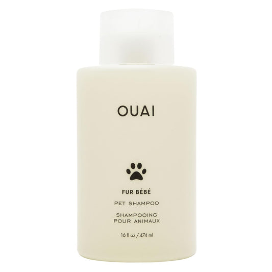 OUAI Fur Bébé Pet Shampoo, Mercer Street Scent - Dog Shampoo and Coat Wash for Hydrating, Cleansing and Adding Shine - Pet Supplies by OUAI (16 Fl Oz) - NutriGlobal