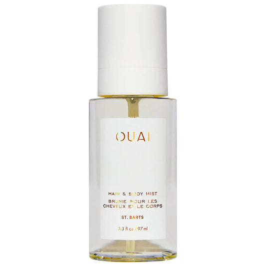 OUAI St. Barts Hair and Body Mist - Tropical-Scented Hair Perfume and Body Spray - Notes of Dragonfruit, Orange Blossom, Tuberose & Musk (3.3 Fl Oz) - NutriGlobal