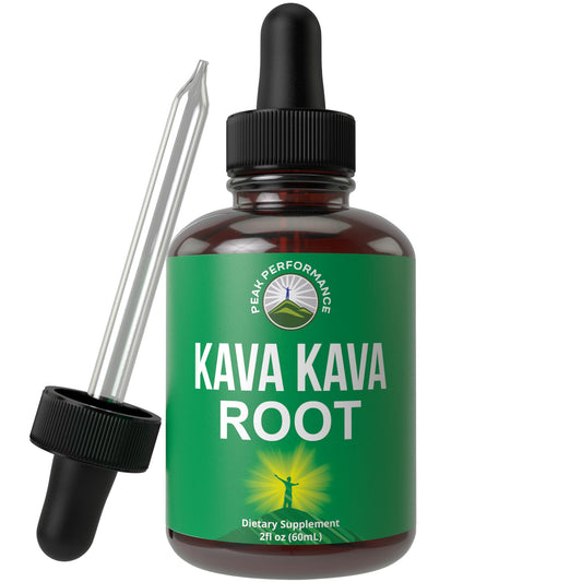 Peak Performance Kava Kava Root Extract Calming Liquid Drops More Concentrated - 1:3 Extraction Ratio. Vegan Supplement Aid for Relaxation, Natural Sleep. Sugar Free Gluten Free USA Tested Tincture - NutriGlobal