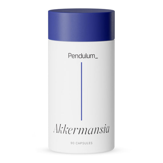 Pendulum Akkermansia Probiotic with Prebiotic Fiber - Delayed Release Capsules, Third-Party Tested, Authentic 100M AFU Live Strain for Gut Health - NutriGlobal